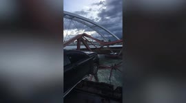 Tourist on honeymoon with wife killed along with three others as bridge collapses in the Philippines