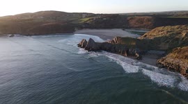 Drone Pilot experiences close call between Drone & cliff edge!