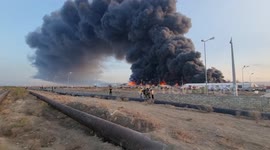 Fire in the territory of Azersun Industrial Park in Azerbaijan