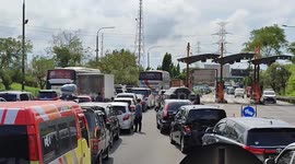 Eid 2022: Queue of Homecomers to Merak Port, Banten, Indonesia