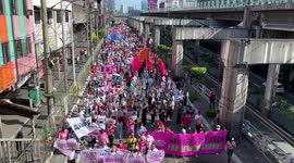 Thousands protest during Labor Day in Manila ahead of Philippines election