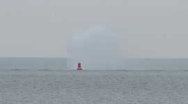 Source of 'Mysterious' vertical water plume seen out at sea off Kent, UK revealed