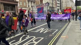 May Day march in Central London, United Kingdom