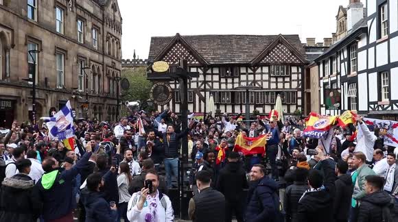 When Chaos Erupted As Real Madrid Fans Paraded To Etihad Stadium For Champions League Game VS Man City