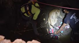 Brave officials rescue deer from 100-feet-deep well during late-night operation