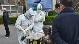 Footage Of Nucleic Acid Test In Shijiazhuang City, China