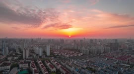 Drone Time-lapse Footage Of Shanghai Scenery, China