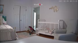 'Superdad trips over stroller but MAGNIFICENTLY saves child from getting hurt '