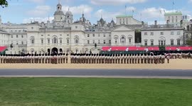 The Queen’s Platinum Jubilee rehearsals at Horse Guards Parade, London