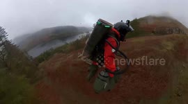 British paramedic completes world’s first trial mission in rocket propelled JET SUIT