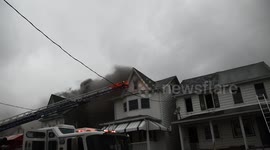 3 homes lost in 2nd alarm duplex fire, spruce street Kulpmont, Pennsylvania