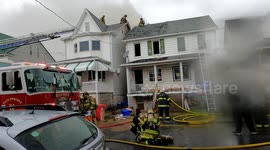 3 homes lost in 2nd alarm duplex fire, spruce street Kulpmont, Pennsylvania
