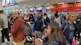 Bristol Airport passengers encounter long queues this morning