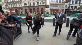 Coleen Rooney arrives with Wayne at court for libel case against Rebekah Vardy
