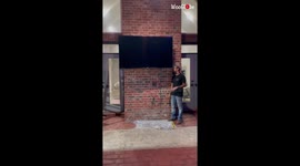 'When you realize that wall mounting a TV is a 2-person job '