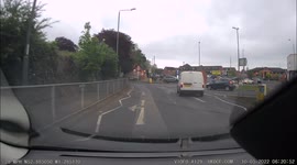 I turned the corner, and in the middle of the road was a Luton Transit. I was not expecting that!