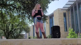 Abortion rights rally At the Federal Court house in San Antonio Texas