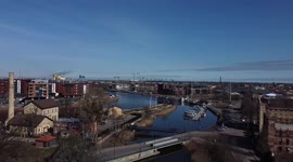 Poland Gdańsk drone city industry