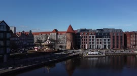 Drone video Gdańsk Poland city