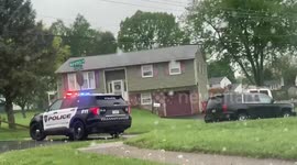 Man accused of domestic violence barricades himself inside his house in Warminster, USA