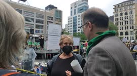 Abortions Rights Rally Union Square, NYC 5/14/22 - Interviews with participants.