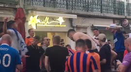 Rangers fans party in Faro