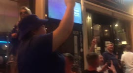 Rangers fans party in Faro