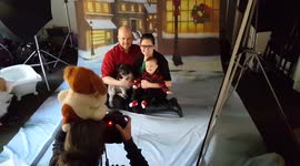 Baby spits up during photo