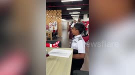 Heartwarming moment AirAsia boss Tony Fernandes meets boy, 10, dreaming of becoming a pilot