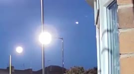 Doorbell camera captures huge meteor streaking across UK sky