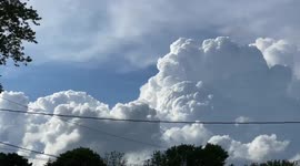Powerful cold front produces massive Cumulonimbus Cloud over South Plainfield, New Jersey