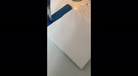 'Passionate artist shares step-by-step tutorial to painting 'falling raindrops' '