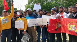 The Tamil Tigers are protesting and commemorating the genocide in Srilanka, London, UK