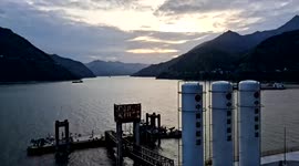 Three Gorges Reservoir First Marine LNG Terminal In Yichang, Hubei, China
