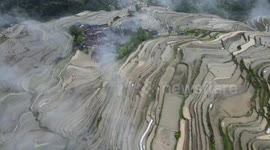 Jiapang Terraced Fields In Qiandongnan, Guizhou, China