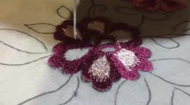 Skilled embroiderer sews patterns in oddly satisfying footage from Indonesian workshop