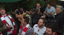 Wales fans sing 'Delila' before RWC crunch match