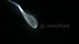 Spectacular phenomena as rocket launches over Florida