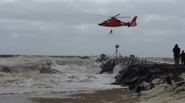 U.S. Coast Guard Rescue at Manasquan inlet, nj