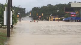 South Carolina road flooded over