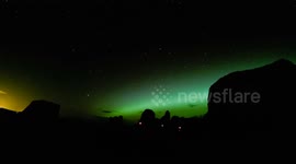 Ballintoy Aurora Geomagnetic Storm Go Pro Time Lapse - N. Ireland Oct 7th 2015