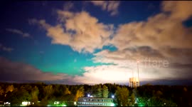 Aurora borealis above Sweden