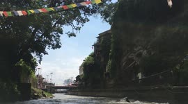 The banks of the Holy Bagmati River in Pashupatinath, Nepal