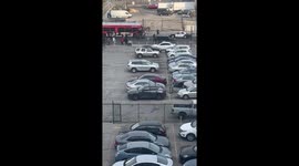 MTA bus hit motorcycle person stuck underneath