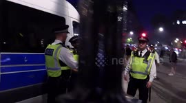 Met Police block filming at Sunderland celebration arrest in Trafalgar Square and attempt to seize camera.