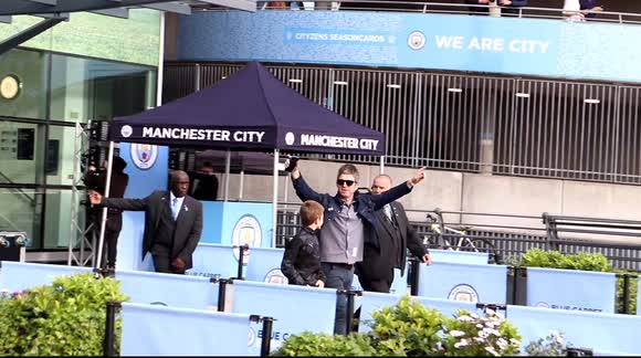 Noel Gallagher among jubilant Man City fans at Etihad after side win 4th Premier League title in 5 years