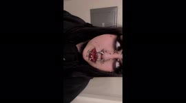 'I'm a HUMAN PIN CUSHION – people constantly stare at me in the street,' says woman, 20, who has 15 piercings in her face Part 4