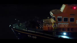 Migrants arrive in Dover after being picked up in the Channel overnight