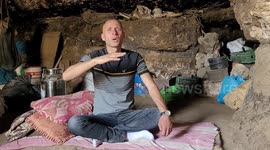 Palestinian man documents cave life