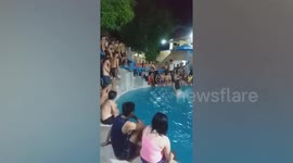 Lifeguard shows off hilarious 'diving skills' as he flops around like fish out of water